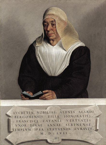 Detail of The Abbess Lucrezia Vertova Agliardi by Giovanni Battista Moroni
