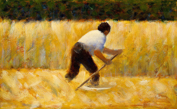 Detail of The Mower by Georges Pierre Seurat