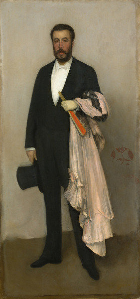 Detail of Portrait of Theodore Duret by James Abbott McNeill Whistler
