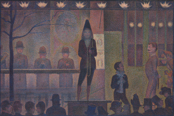 Detail of Circus Sideshow, 1887-88 by Georges Pierre Seurat