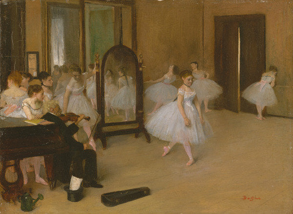 Detail of The Dancing Class, c.1871 by Edgar Degas