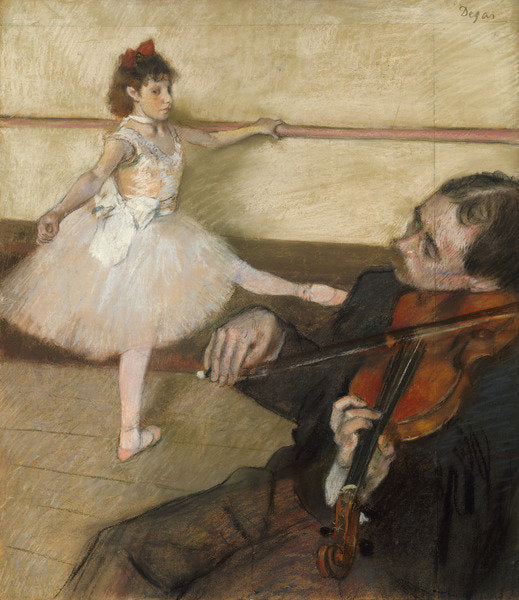 Detail of The Dance Lesson, c.1879 by Edgar Degas