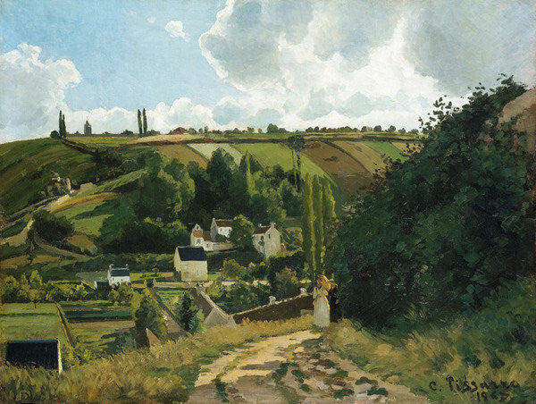 Detail of Jalais Hill at Pontoise by Camille Pissarro