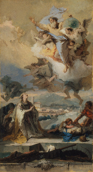 Detail of Saint Thecla Praying for the Plague-Stricken, 1758-59 by Giovanni Battista Tiepolo