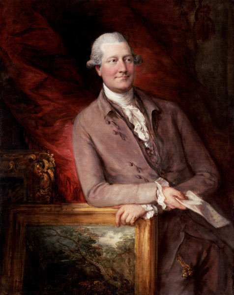 Detail of Portrait of James Christie, 1778 by Thomas Gainsborough
