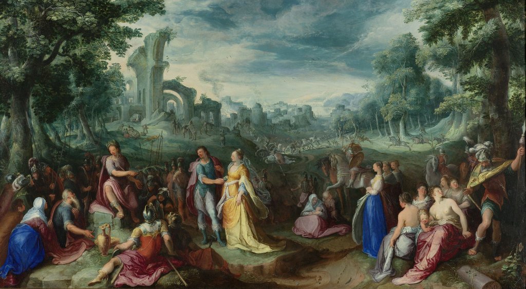 Detail of The Continence of Scipio, 1600 by Karel Van Mander