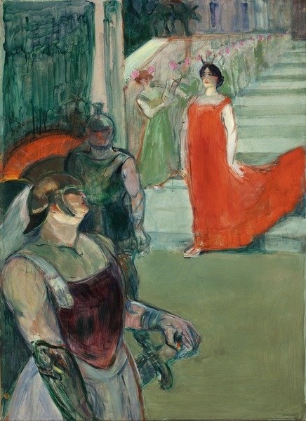 Detail of The Opera 'Messalina' at Bordeaux by Henri de Toulouse-Lautrec