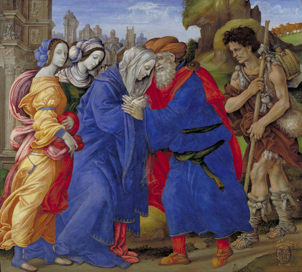 Detail of The Meeting of Joachim and Anne outside the Golden Gate of Jerusalem, 1497 by Filippino Lippi