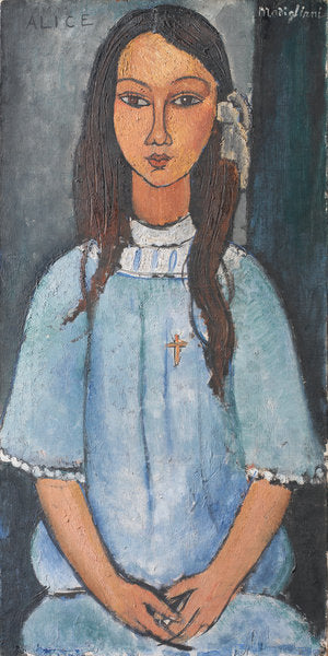 Detail of Alice, c. 1918 by Amedeo Modigliani