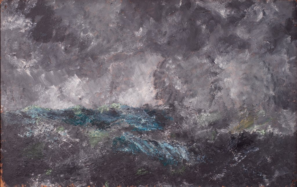 Detail of Storm in the Skerries. 'The Flying Dutchman', 1892 by August Johan Strindberg