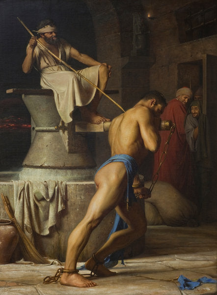 Detail of Samson and the Philistines by Carl Bloch