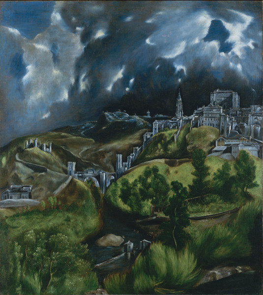 Detail of View of Toledo, c.1597-99 by El Greco