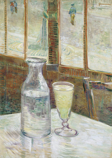 Detail of Cafe Table with Absinthe, 1887 by Vincent van Gogh