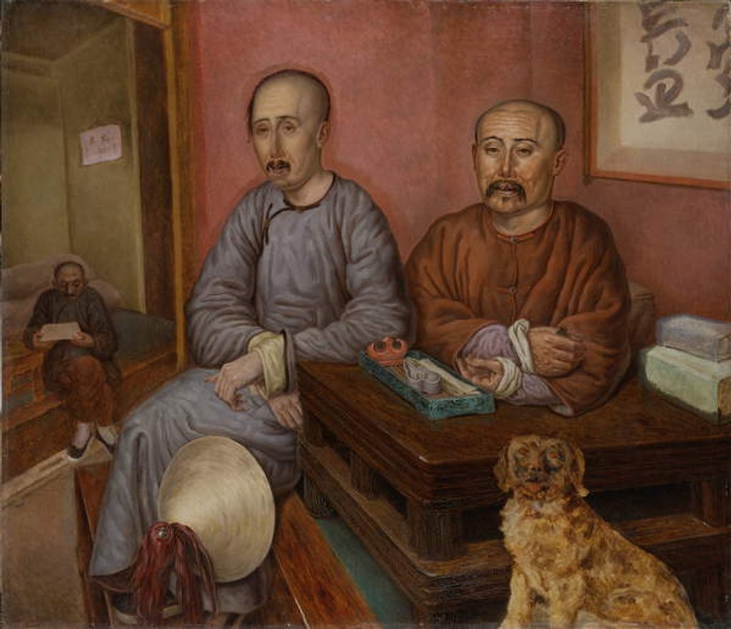 Detail of Chinese Merchants by Carl Peter Mazer