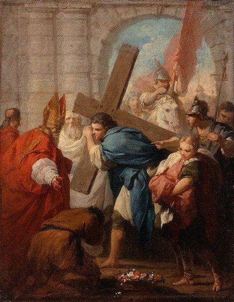 Detail of Heraclius Carrying the Cross, c.1728 by Pierre Subleyras