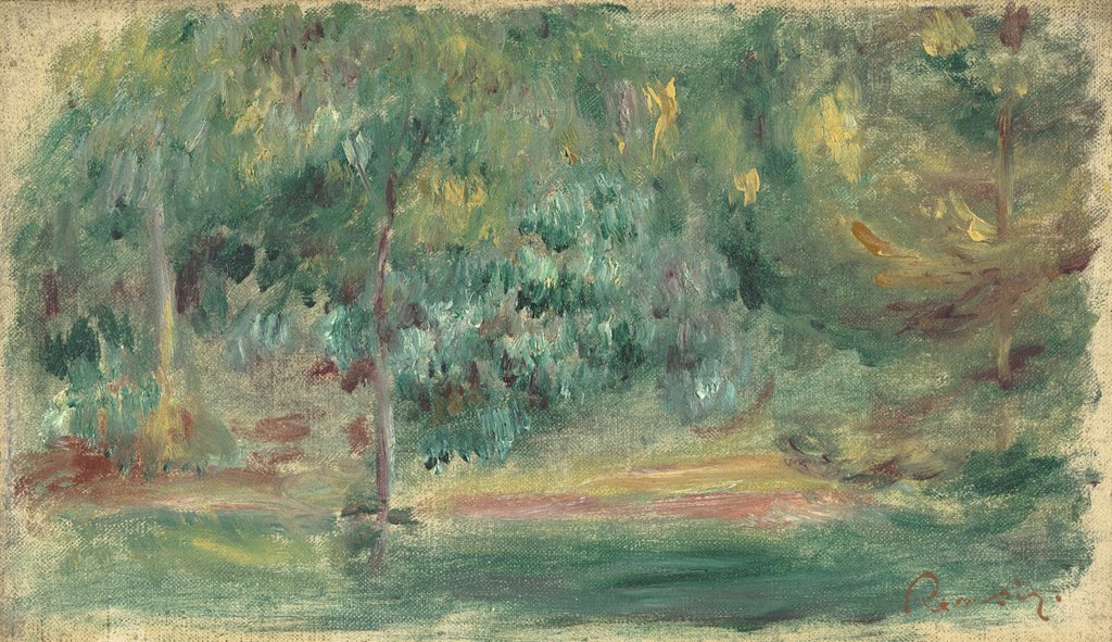 Detail of Paysage, c.1860-80 by Pierre Auguste Renoir