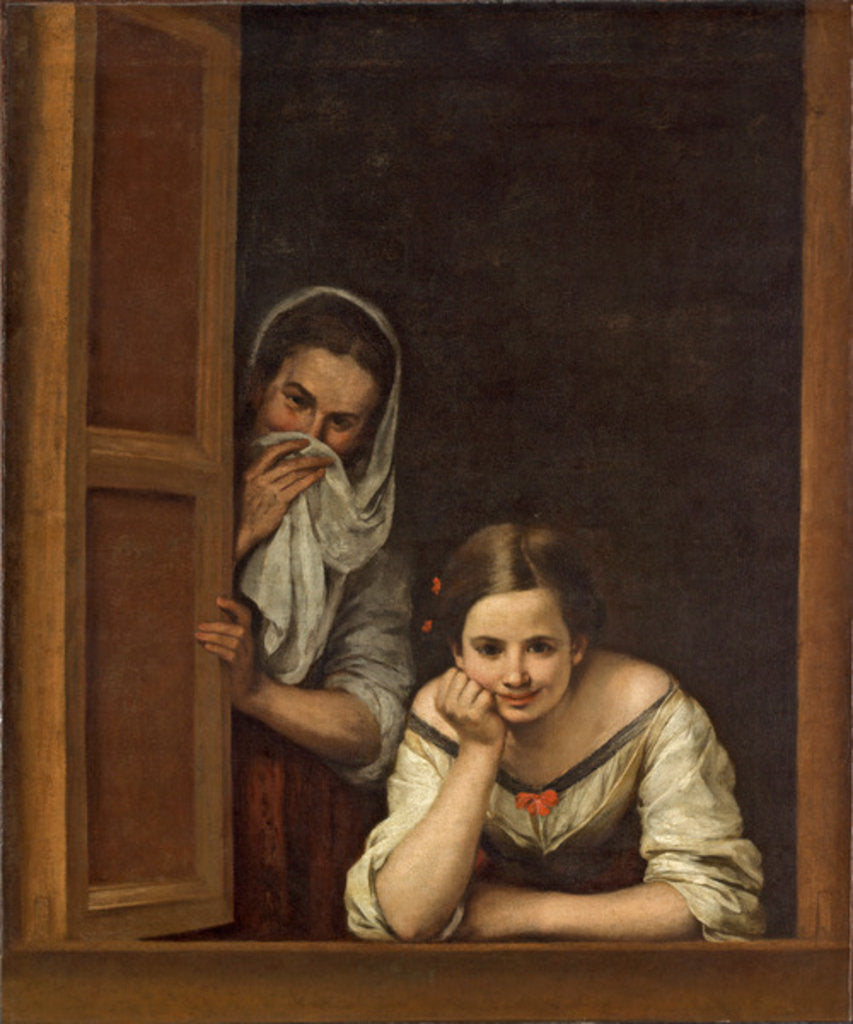 Detail of Women from Galicia at the Window, c.1655-1660 by Bartolome Esteban Murillo