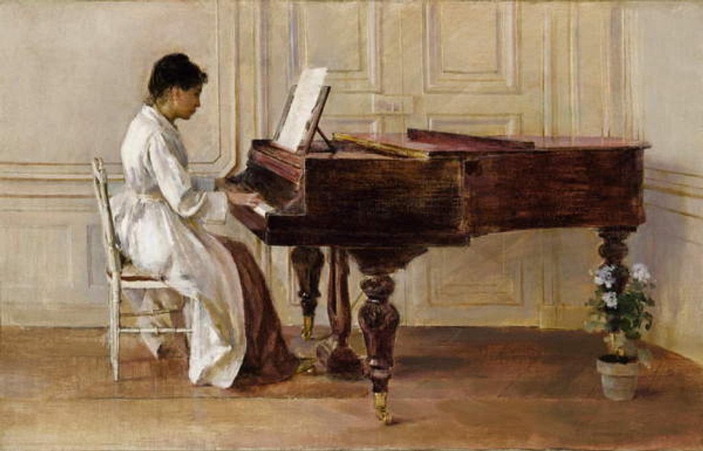 Detail of At the Piano, 1887 by Theodore Robinson