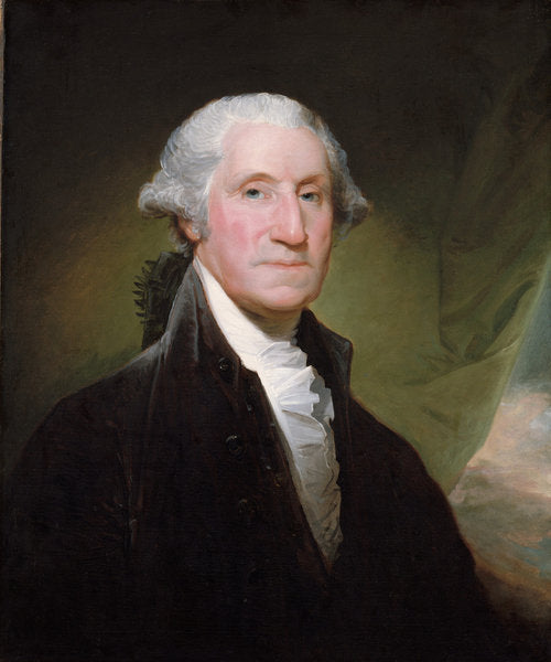 Detail of George Washington by Gilbert Stuart