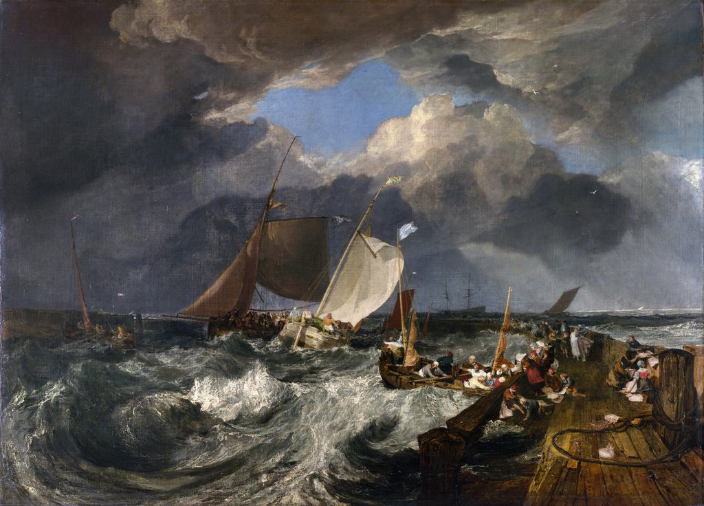 Detail of Calais Pier: An English Packet Arriving, 1803 by Joseph Mallord William Turner