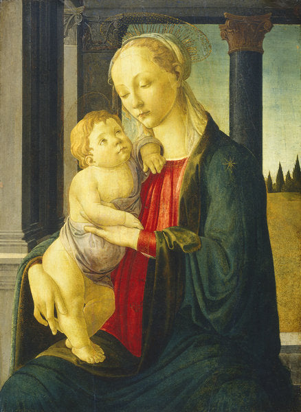 Detail of Madonna and child, c.1467 by Sandro Botticelli