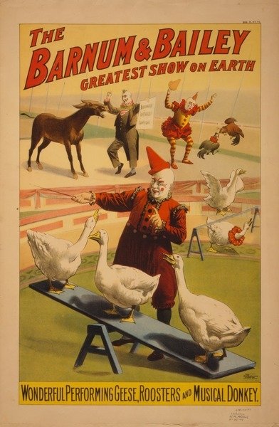 Detail of Barnum and Bailey Circus poster, c.1900 by Anonymous