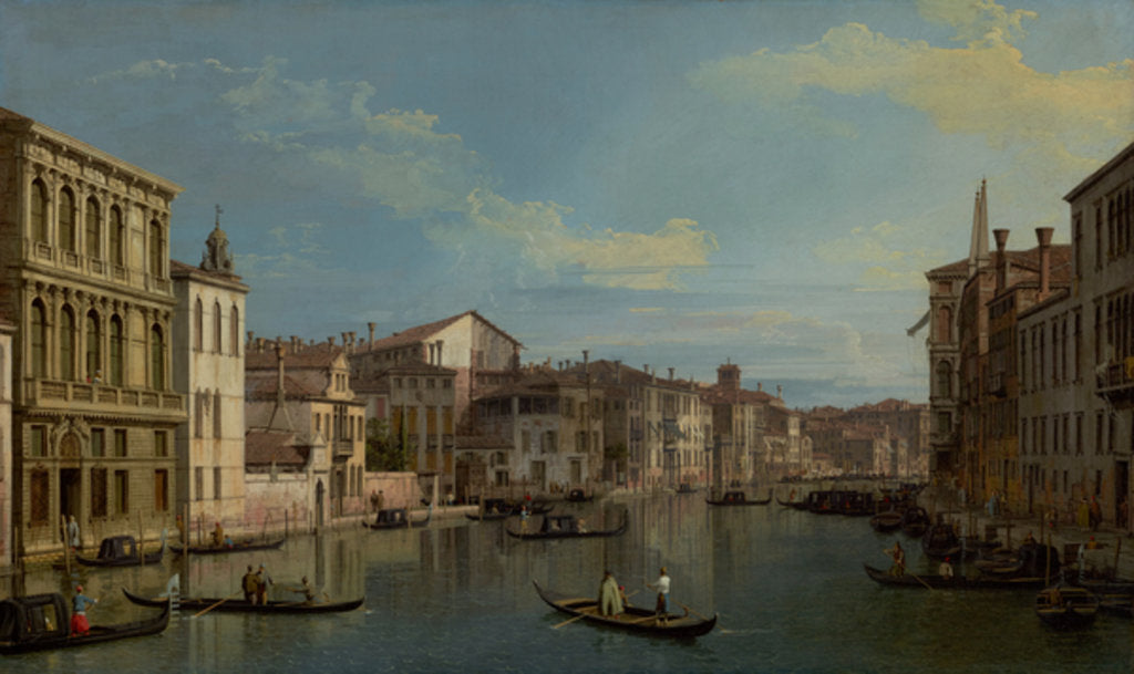 Detail of The Grand Canal in Venice from Palazzo Flangini to Campo San Marcuola, c.1738 by Canaletto