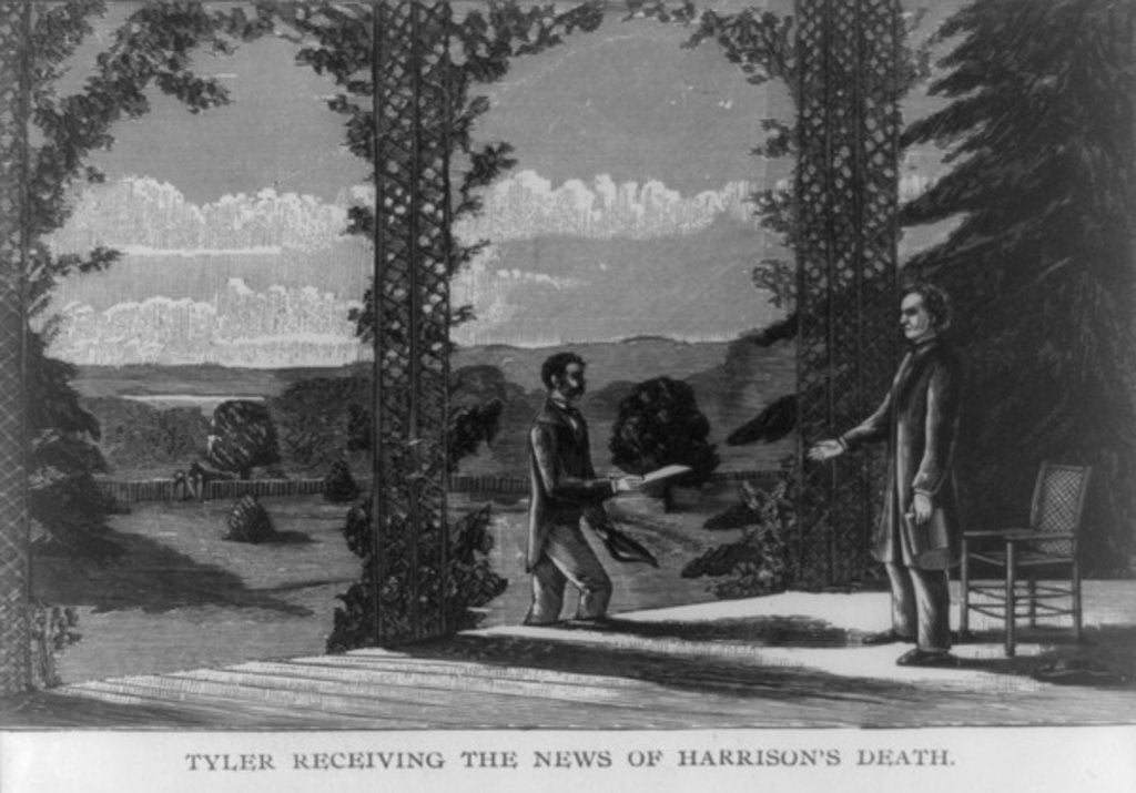 Detail of Tyler receiving the news of Harrison's death by Anonymous