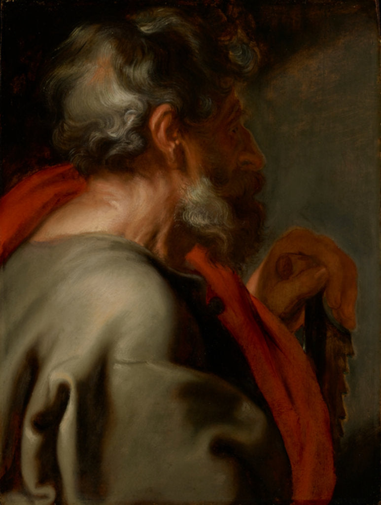 Detail of The Apostle Simon, c.1618 by Anthony van Dyck