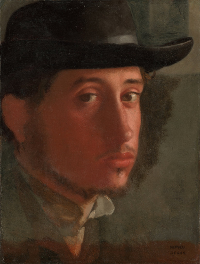 Detail of Self-portrait, 1857-8 by Edgar Degas