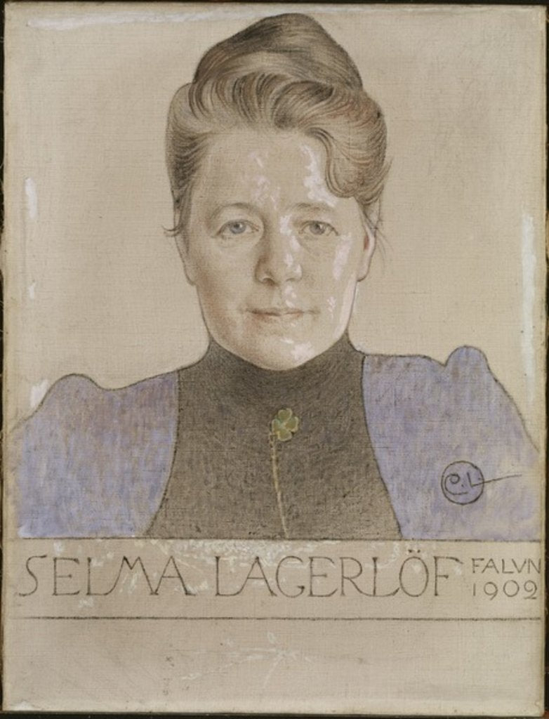 Detail of Selma Lagerlof, 1902 by Carl Larsson