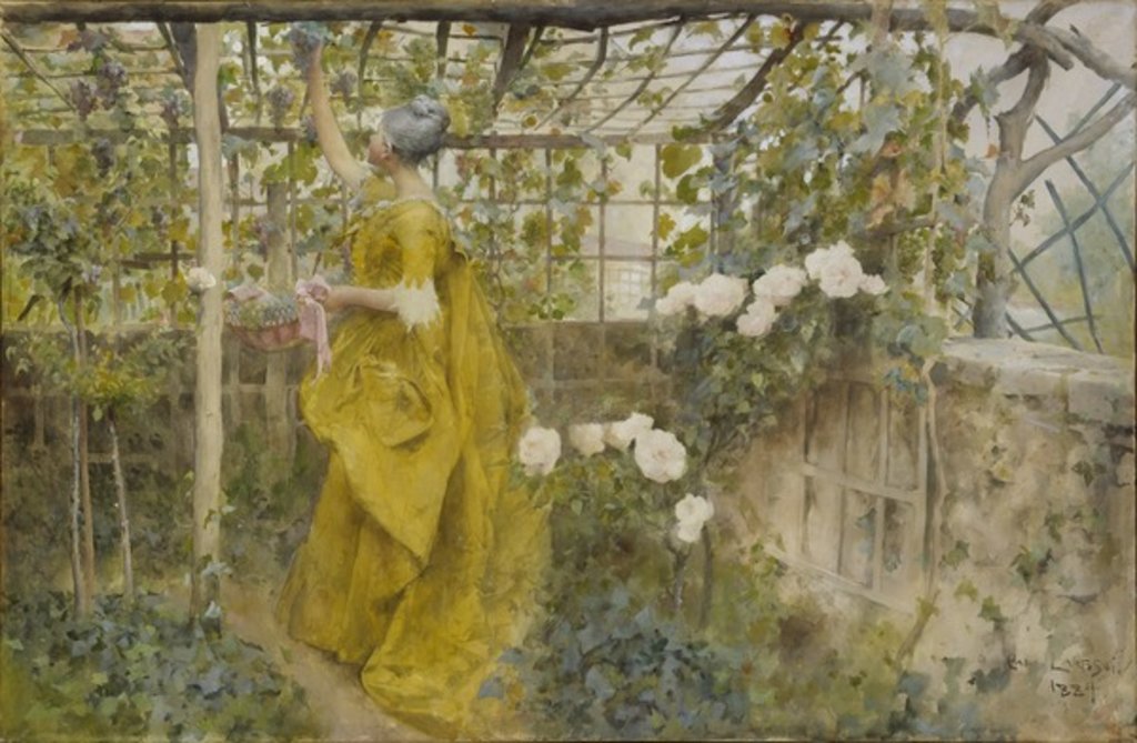 Detail of The Vine, 1884 by Carl Larsson
