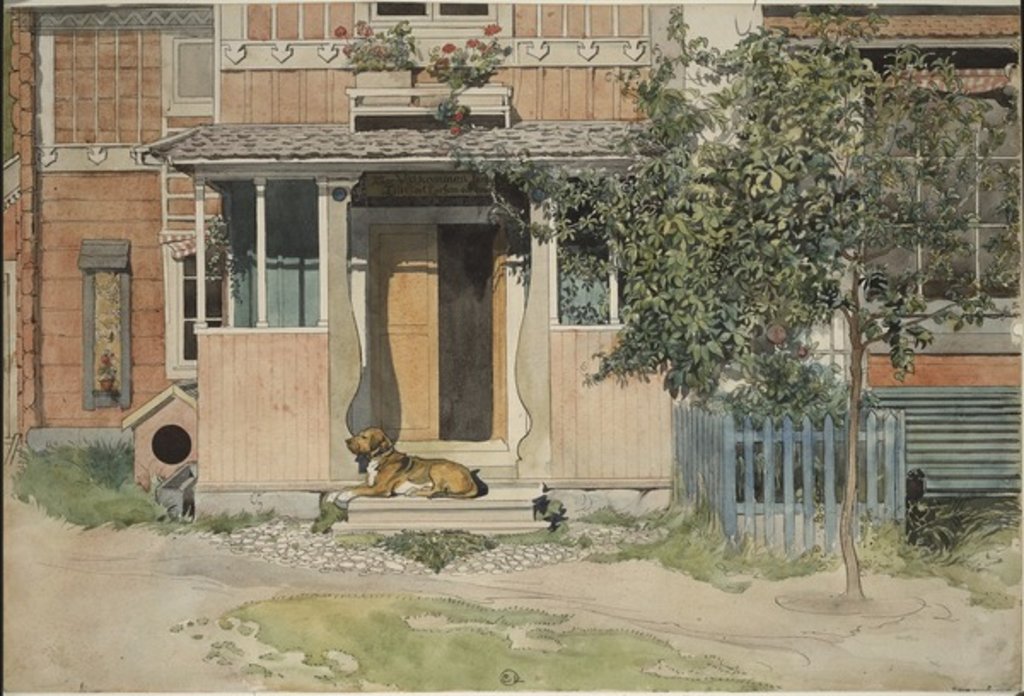 Detail of The Verandah by Carl Larsson