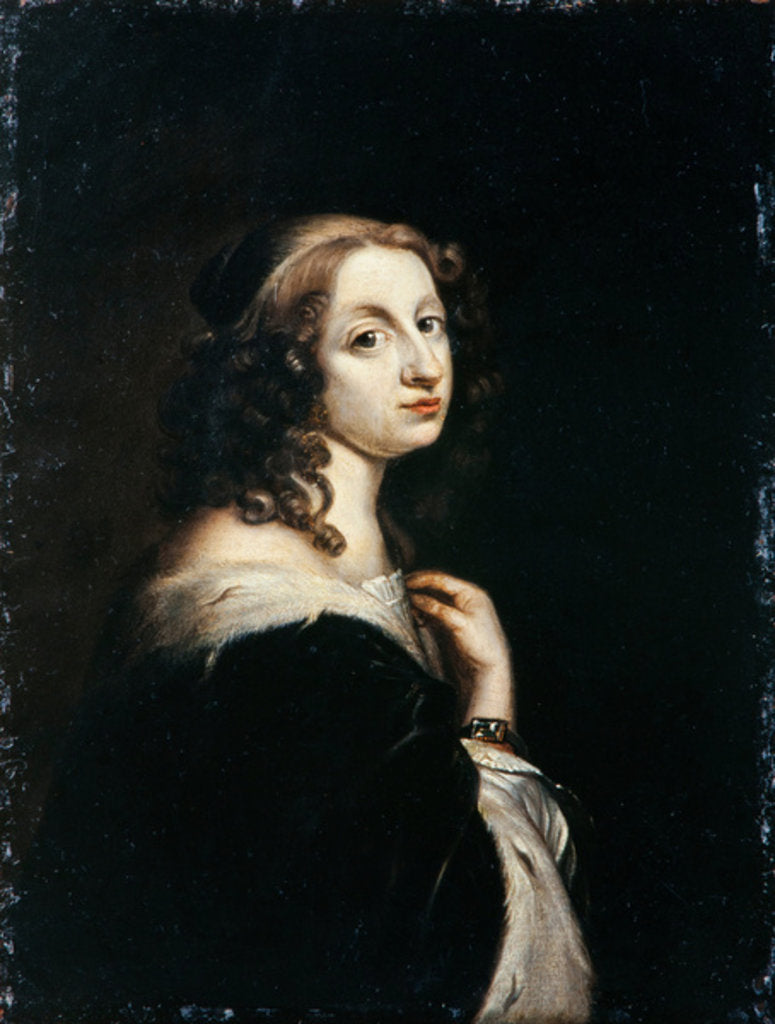 Detail of Christina, Queen of Sweden, c.1650 by David Beck