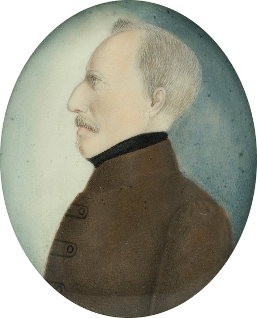 Detail of Miniature of “Colonel Gustafsson” former Gustav IV Adolf King of Sweden, c.1830 by Unknown Artist
