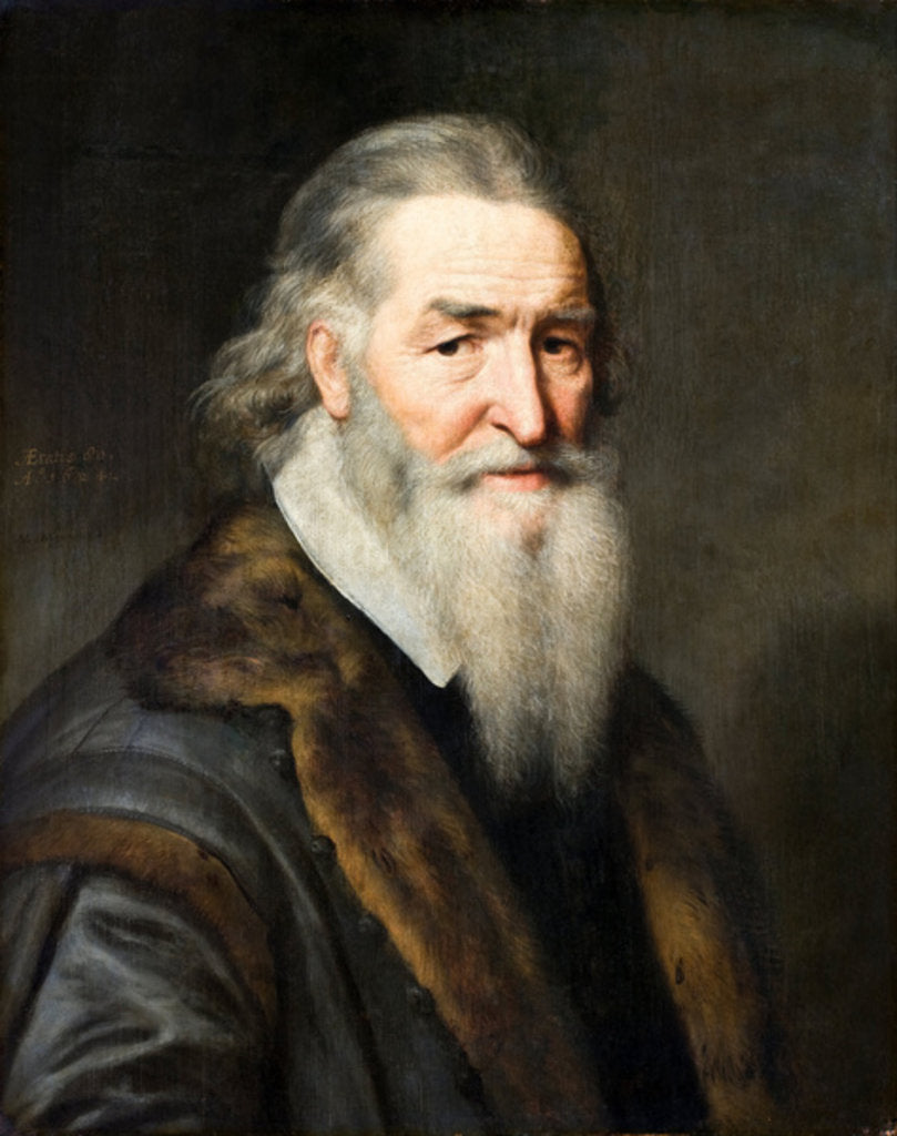 Detail of Portrait of an Eighty-Year-Old Man, 1624 by Michiel Jansz. van Miereveld