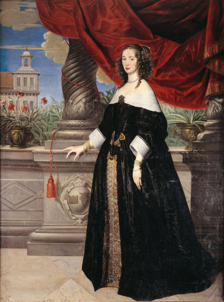 Detail of Countess Anna Margareta von Haugwitz by Anselmus van Hulle