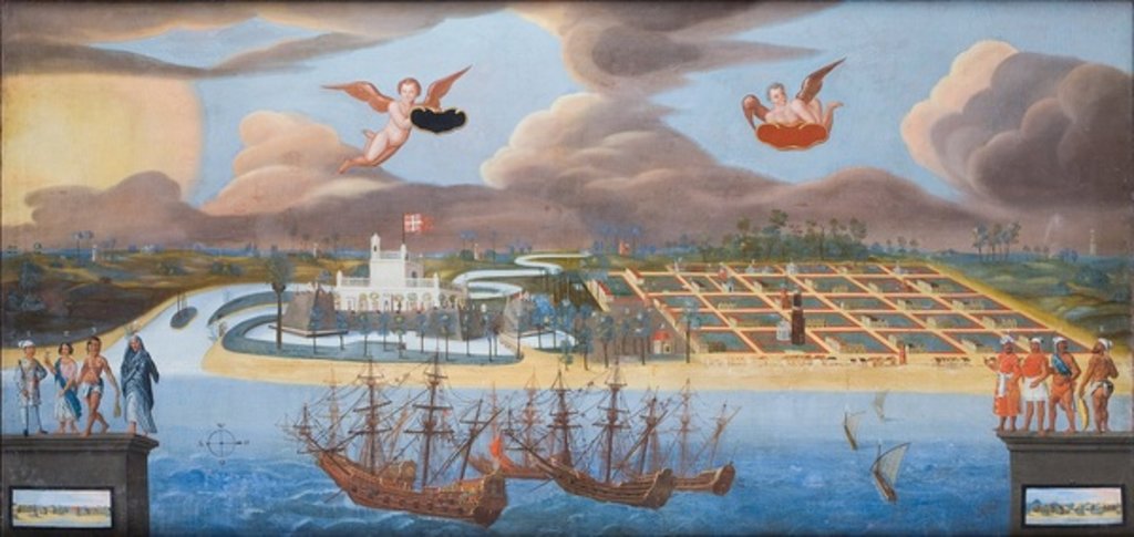 Detail of View of the Danish colony of Tranquebar in India, c.1658 by Unknown