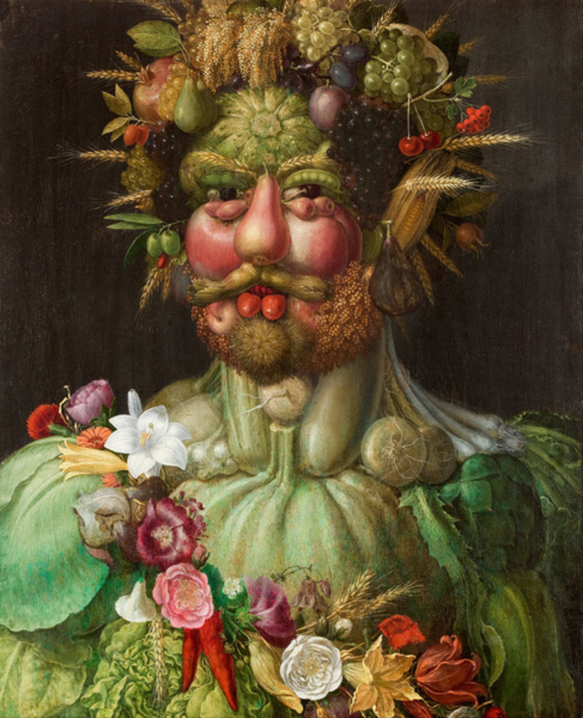 Detail of Vertumnus, 1591 by Giuseppe Arcimboldo