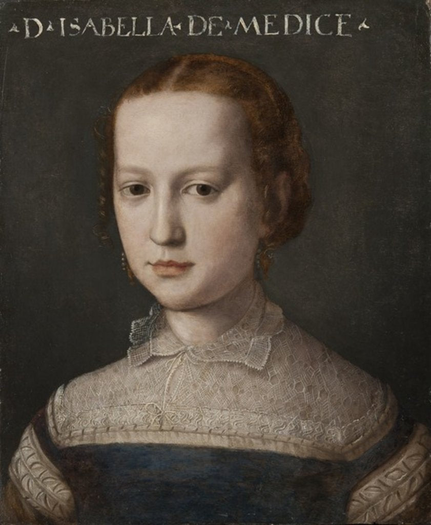 Detail of Isabella de Medici, c.1555 by Agnolo di Cosimo Bronzino