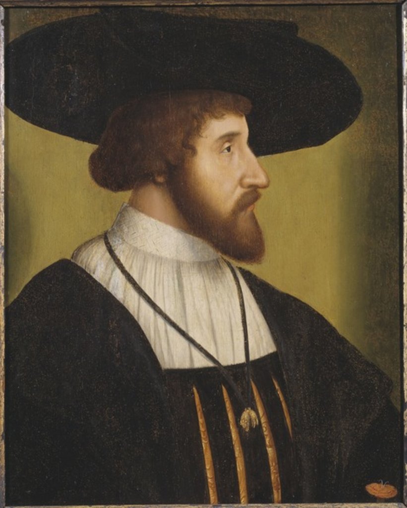 Detail of Kristian II King of Denmark, Norway and Sweden by School Netherlandish