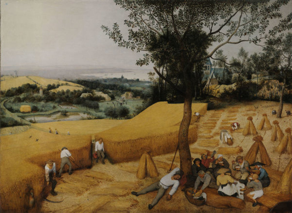 Detail of Harvest by Pieter Bruegel the Elder