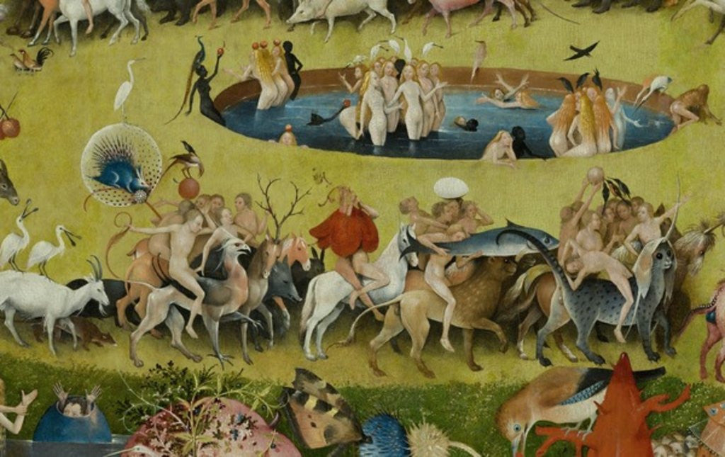 Detail of The Garden of Earthly Delights, 1490-1500 by Hieronymus Bosch