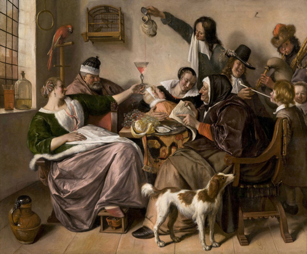 Detail of The way you hear it, is the way you sing it, c.1665 by Jan Havicksz. Steen