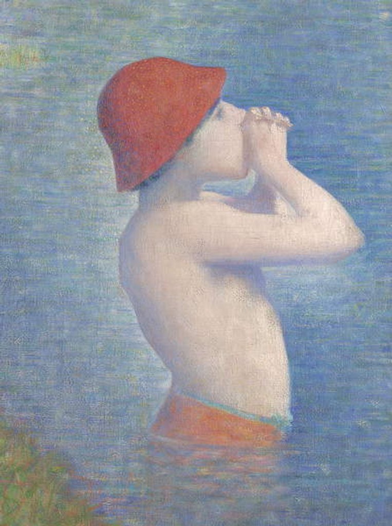 Detail of Detail of the Bathers at Asnières, 1884 by Georges Pierre Seurat