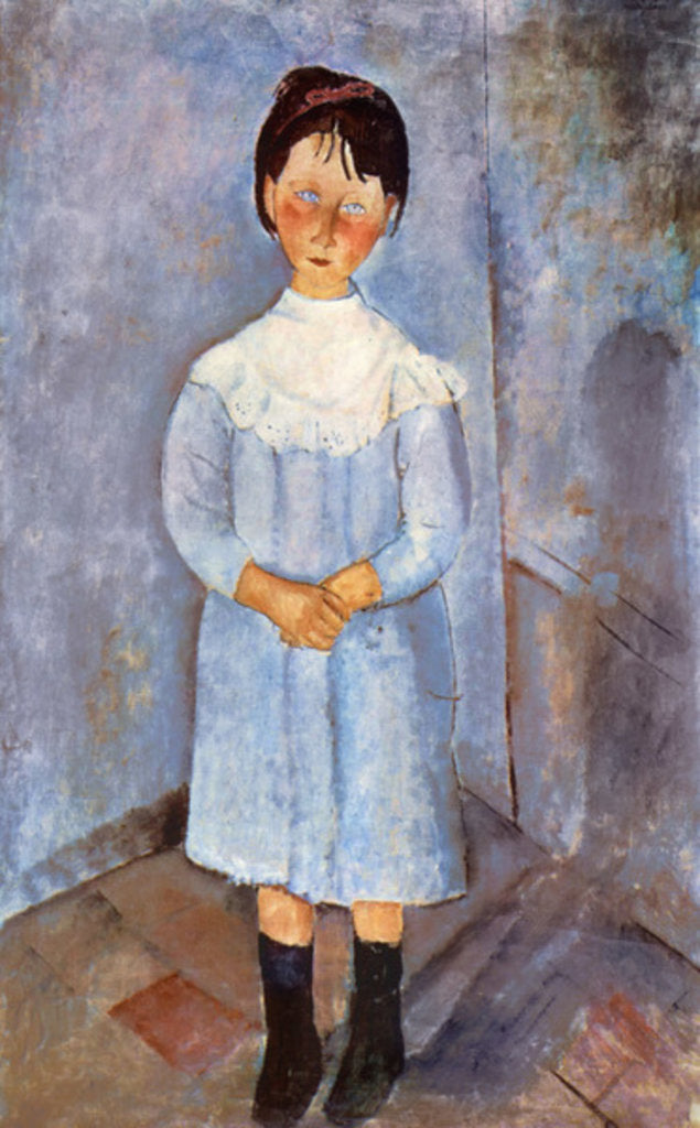 Detail of Girl in Blue, 1918 by Amedeo Modigliani