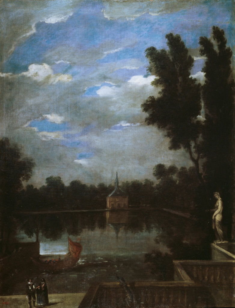 Detail of Grand Pond of the Buen Retiro, c.1657 by Juan Bautista Martinez del Mazo