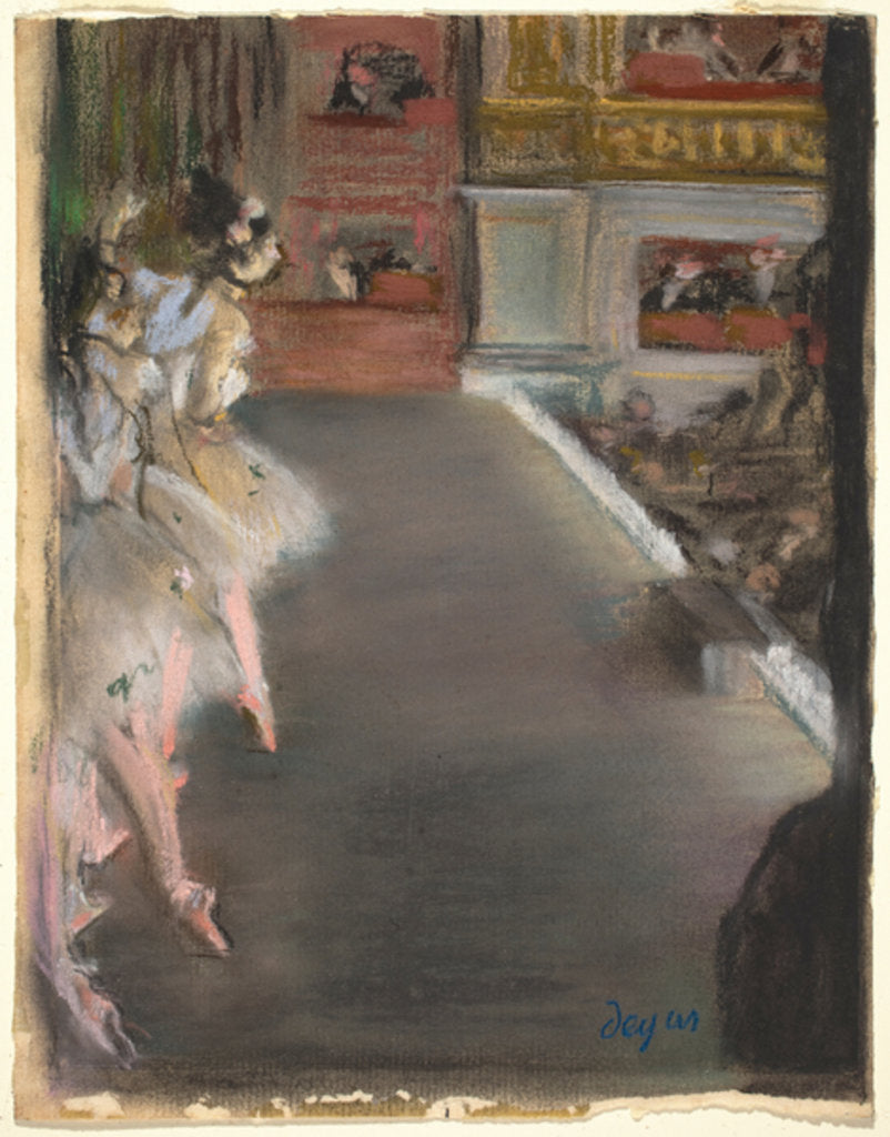 Detail of Dancers at the Old Opera House, c.1877 by Edgar Degas
