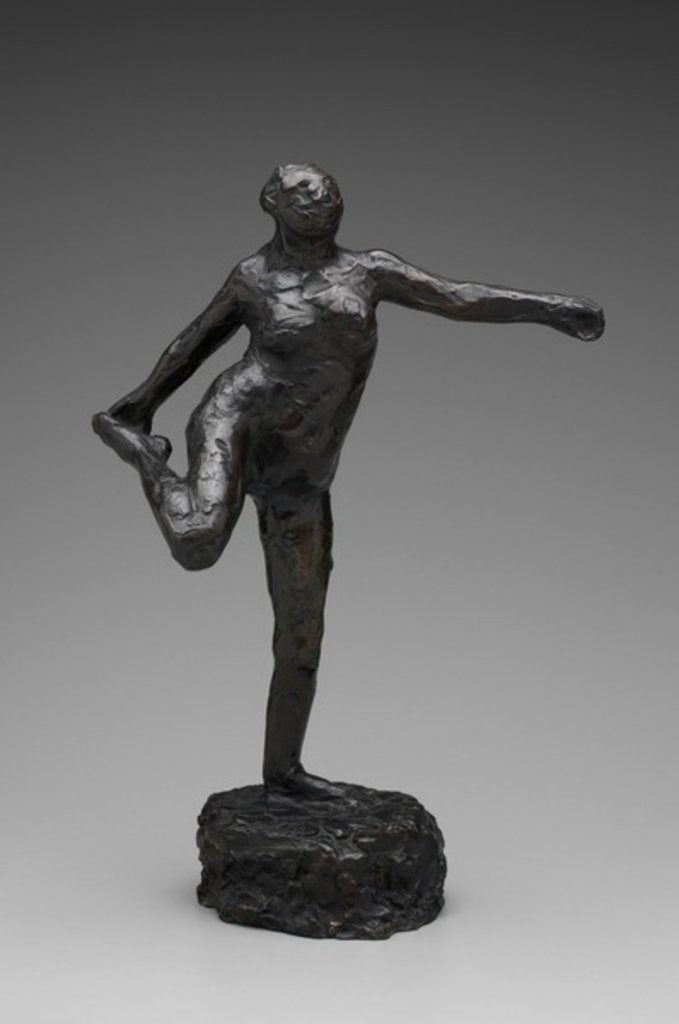 Detail of Dancer in Arabesque by Edgar Degas