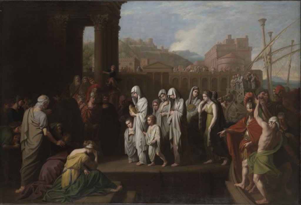 Detail of Agrippina Landing at Brundisium with the Ashes of Germanicus, 1768 by Benjamin West